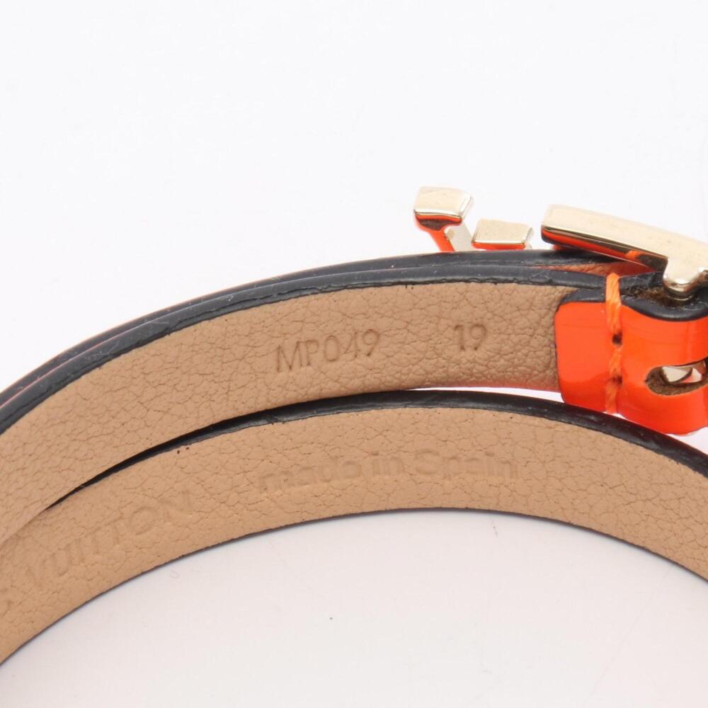 LOUIS VUITTON Orange Leather Charm Bracelet - Picture 5 of 6
